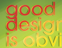 Good vs Great Design - Poster