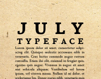 July Typeface