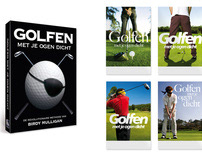 Book cover artwork - Golfen met je ogen dicht