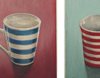 Stripy cups. 2012