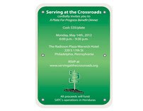 Serving at the Crossroads Flyer (A Plate For Progress)