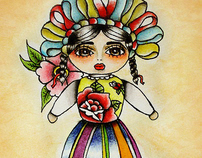 Mexican Doll III by:Alejandra L Manriquez.