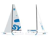 7 x Racing yacht graphic