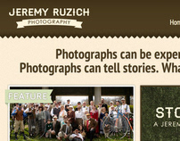 Jeremy Ruzich Photography Website Design