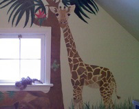 Children's Room Animal Mural