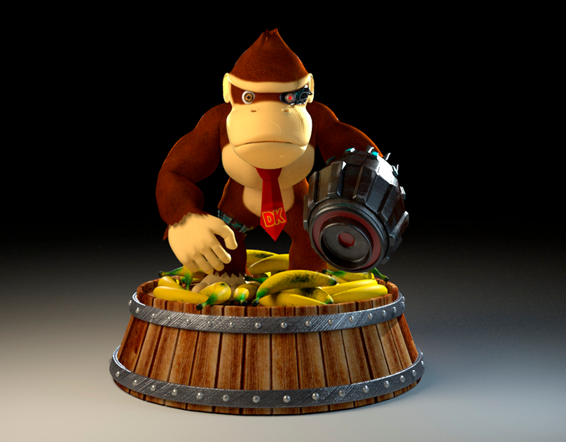 Donkey Kong cyborg. 