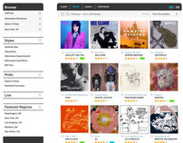eMusic Browse Page