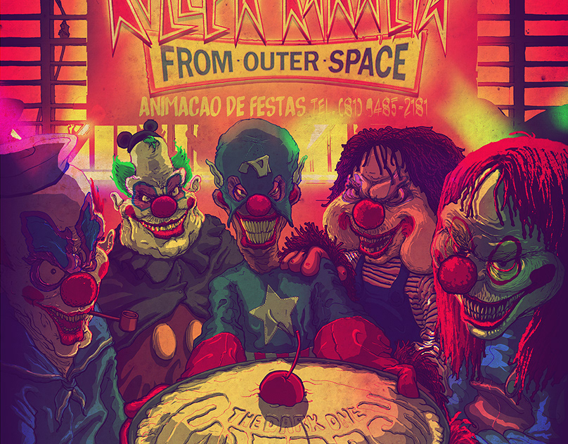 Killer from outer space. Killer Klowns from Outer Space. Killer Klowns from Outer Space the game. Killer Klowns from Outer Space книга.
