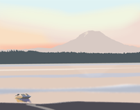 Mount Rainier Illustration