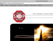Crystal Shop Records Web Site