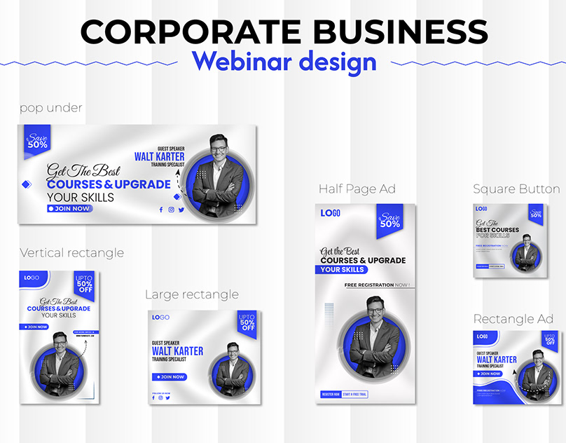 I will create awesome Webinar design to executive your business with google ads