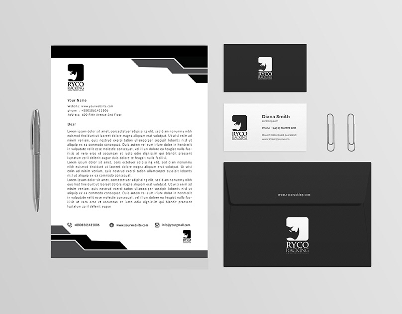 I will do professional logo business card letterhead and stationery design