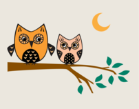 Illustration--Owls