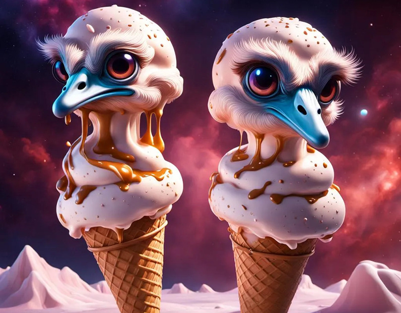 Social media ice cream designs - تصميمات سوشيال ميديا لـ ايس كريم