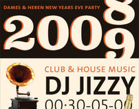 Poster for New Years Eve Party for stylish bar
