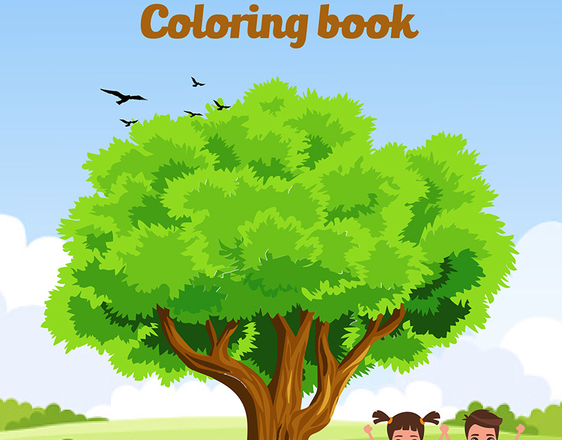 Coloring  book cover design