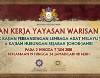 Banner for Yayasan Warisan Johor trip to Jambi