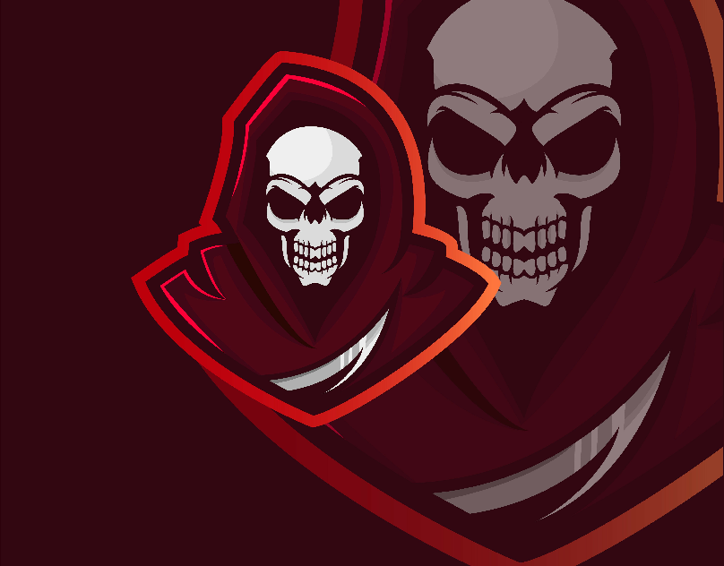 skull logo.