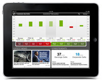 Thomson Reuters Marketboard iPad Application GUI design