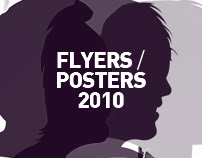 Posters & flyers designed for clubbing events in 2010