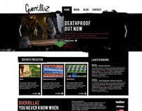 Guerrillaz - webdesign concept