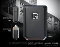 External memory case design. QUADRUM INTEGRA Collection