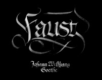 FAUST gothic calligraphy