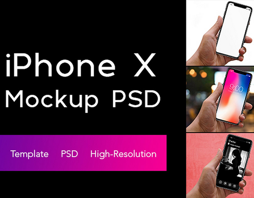 Download Free Free Iphone X Mockup Psd On Behance PSD Mockups.