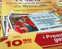 Campaign for the sale of Christmas lottery Bruixa d'Or