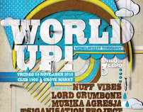 World up 2 party poster