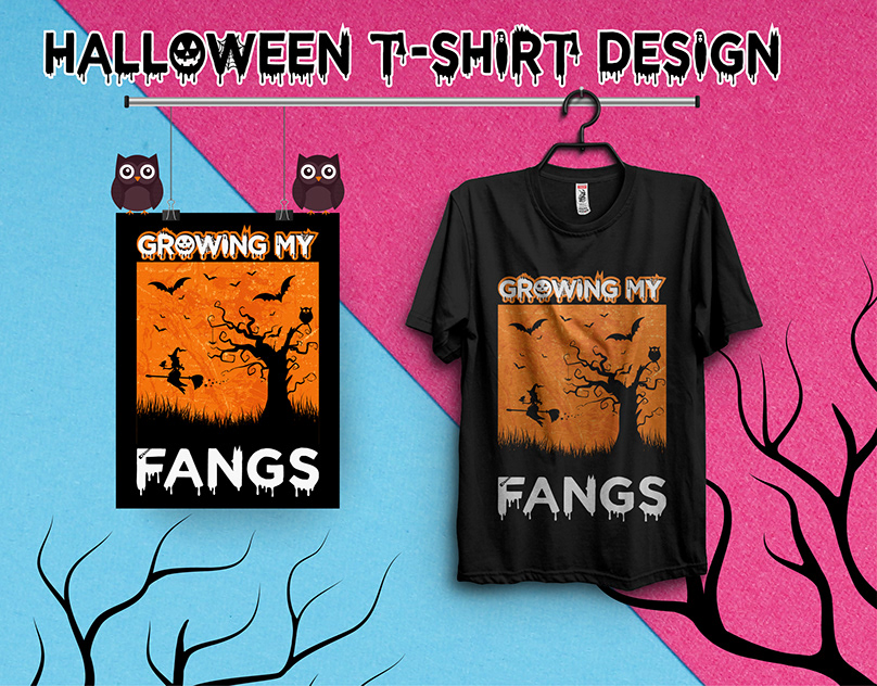 I will create custom halloween christmas holiday t shirt design