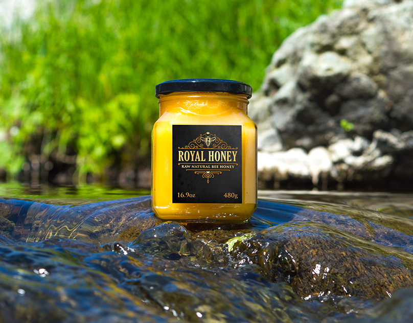 "Royal Honey" - Honey label. 