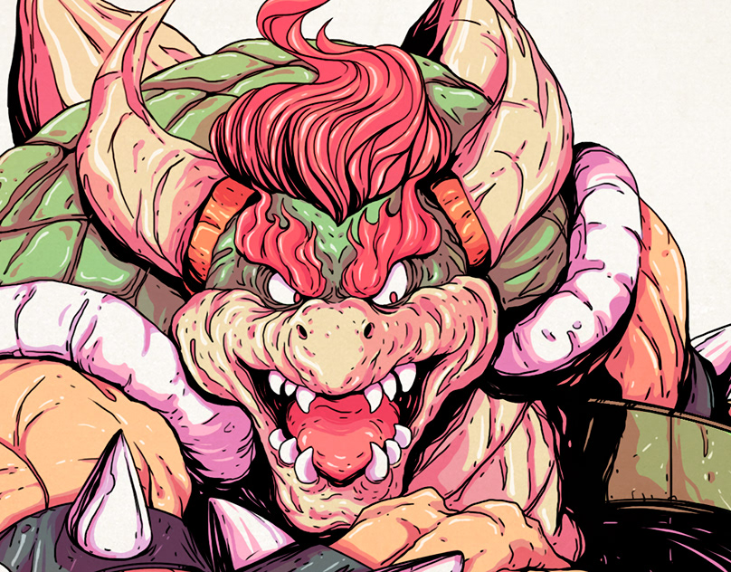 Bowser - Super Mario World - Commission on Behance