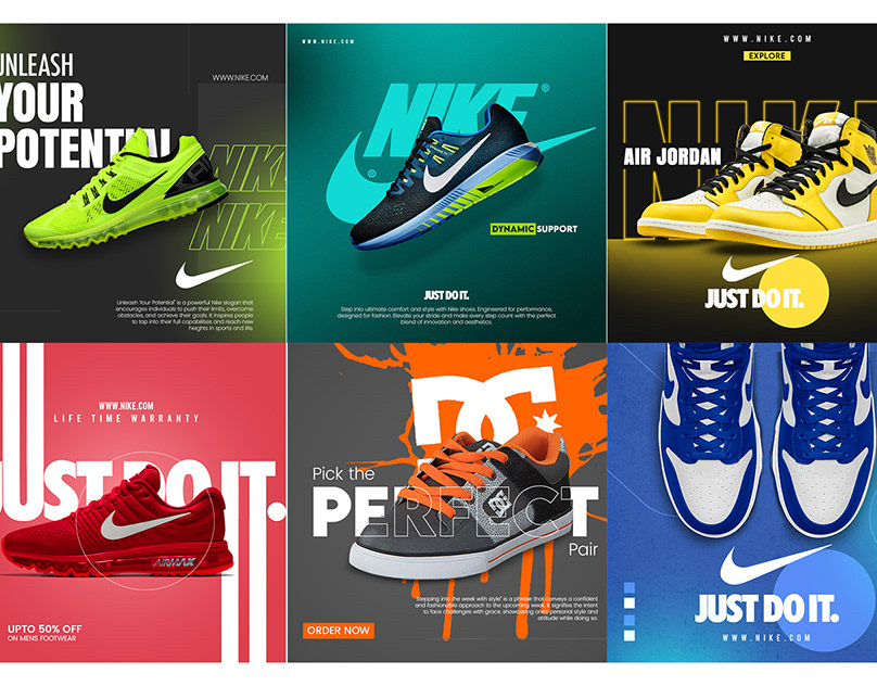 Shoe social media post | Nike | Adidas | DC :: Behance