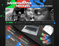 Web Design CSS Layout - Barbershoppe Designs