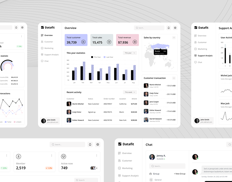 Web App or Dashboard Design