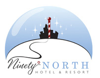 NINETY DEGREES NORTH Logo and Collateral
