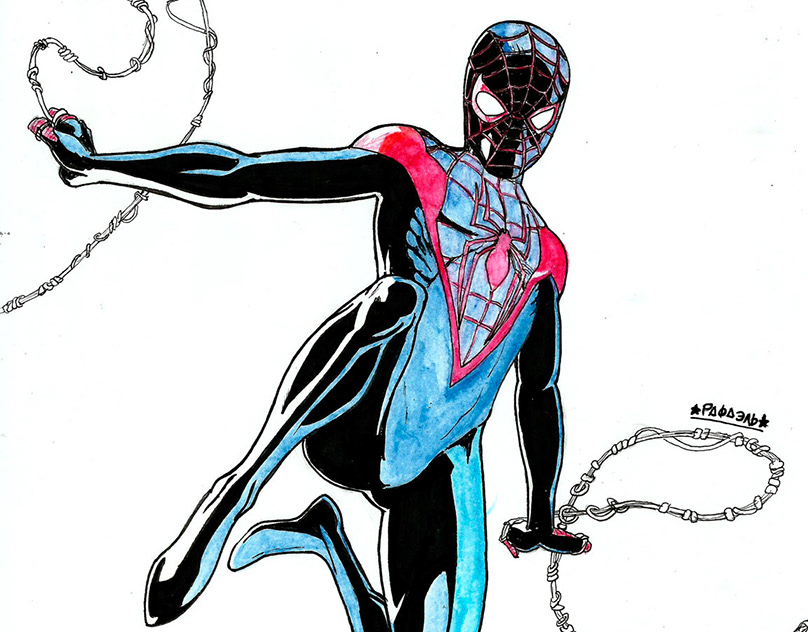 Spider-Man Miles Morales (fanart) .