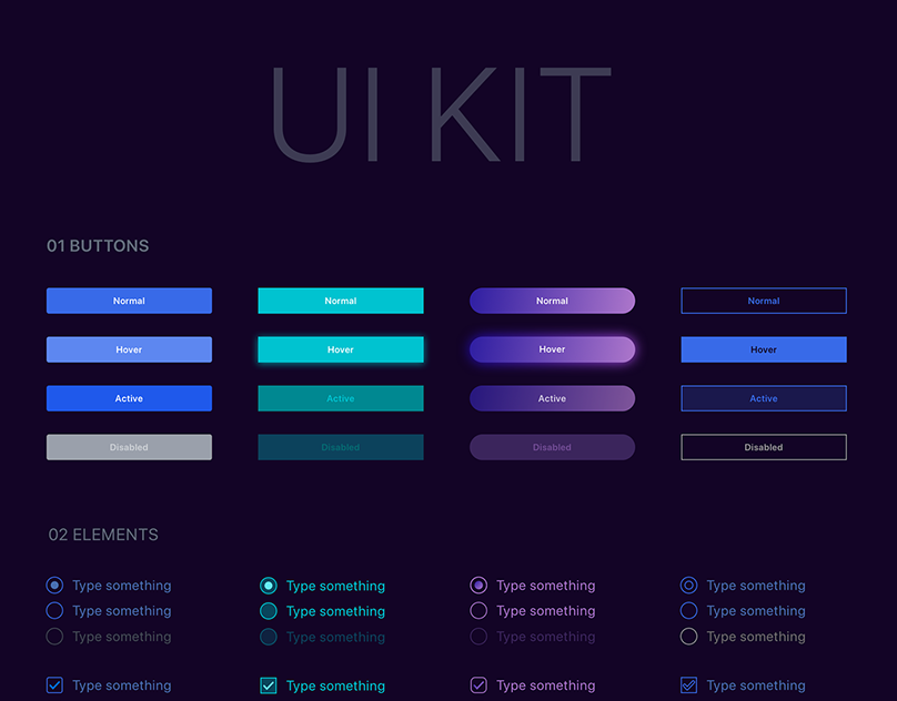 UI Kit. Красивый Интерфейс. Элементы UI Kit. Стильный Интерфейс. Load theme