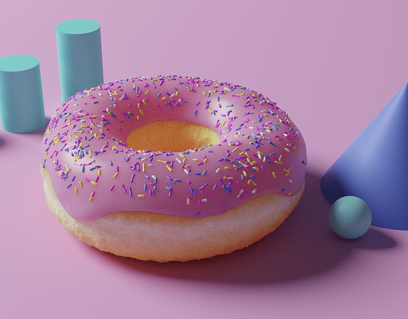 Donut - 3D Render.