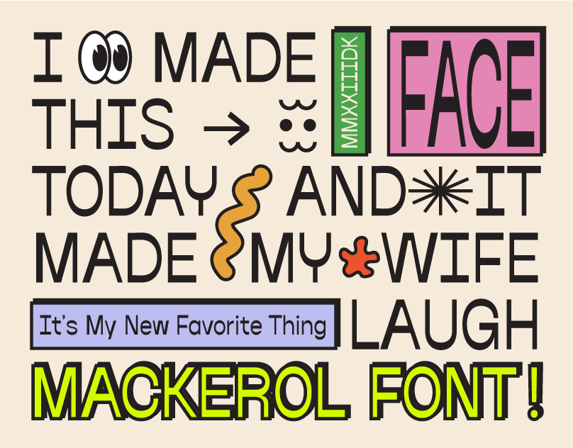 Mackerol Reverse Contrast Sans Font