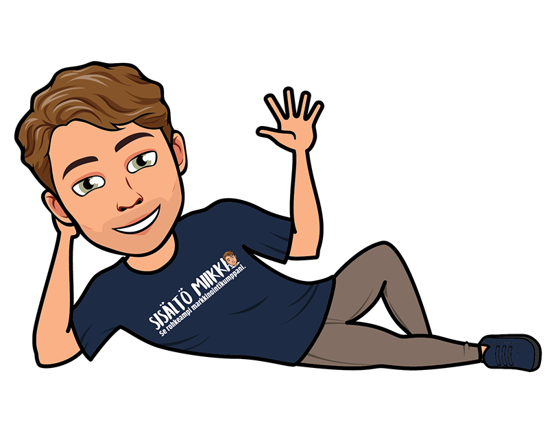 Bitmoji style character for vehicle wrap and website.