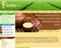 web design and logo TEA TAO