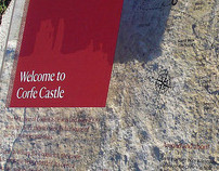 Corfe Castle interpretation board copy