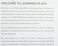 NBC'S Education Nation in Rockefellar Plaza, 9/10