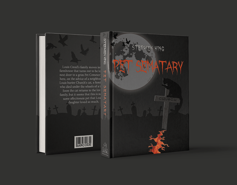 Book cover of Stephen King's "Pet Sematary"