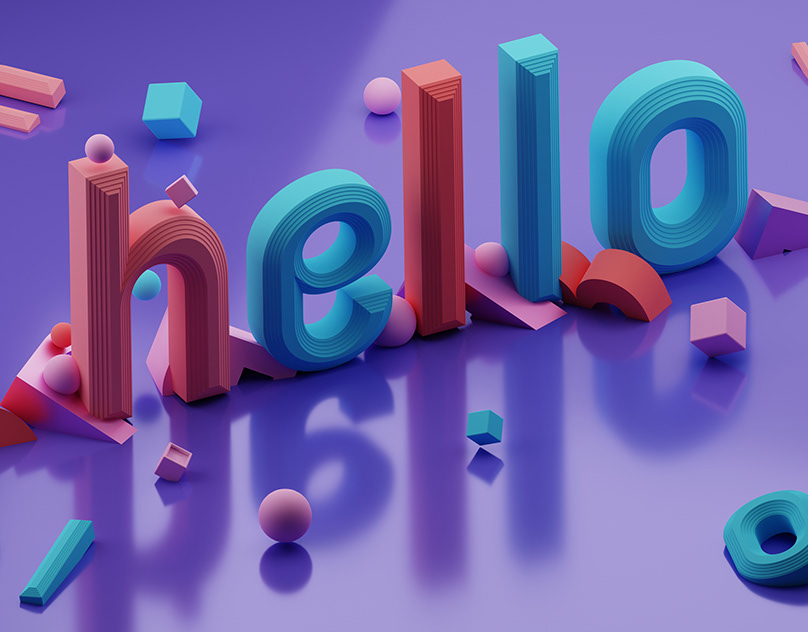Creative and professional 3d typography designs