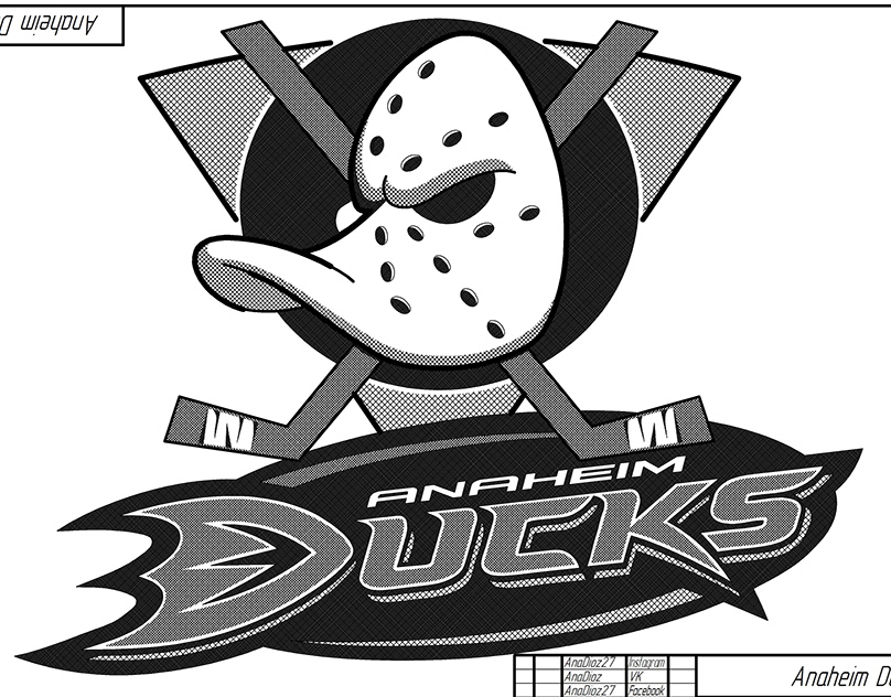 Logo of Anaheim Ducks from NHL. 