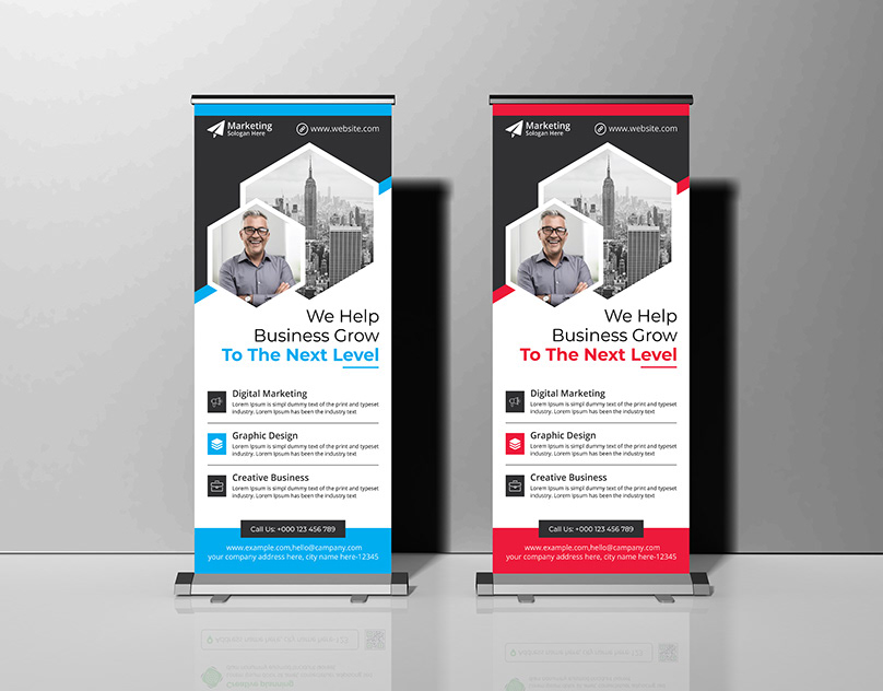 Corporate roll up banner design