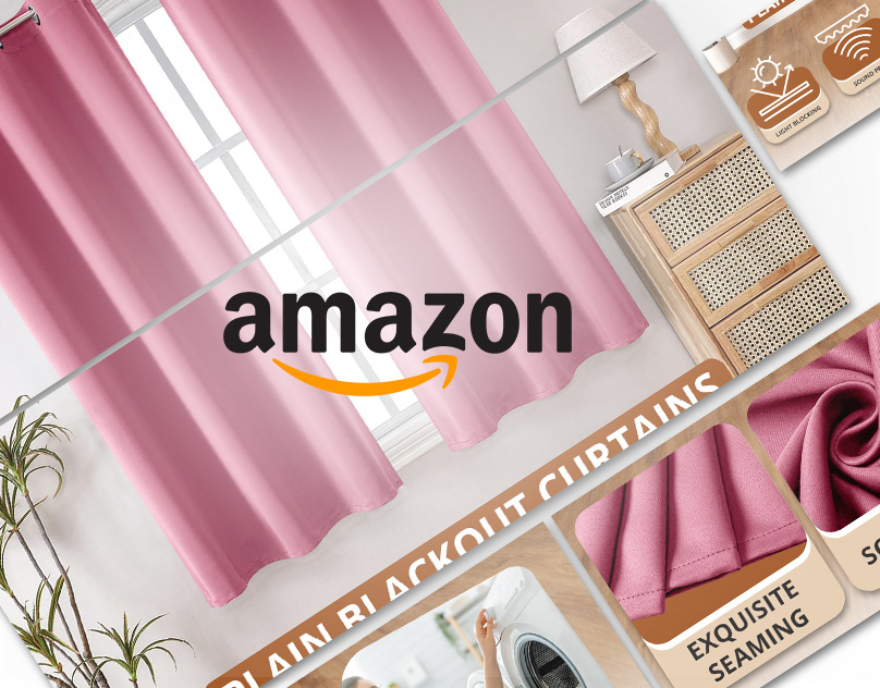 Amazon A+ Premium Branding Blackout Curtains